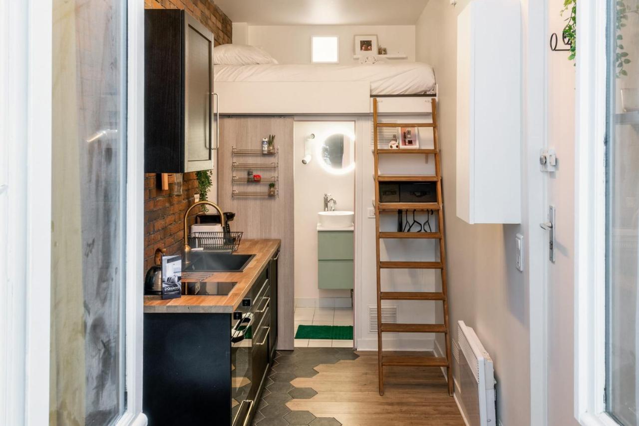 Charming Industrial-Style Studio Just Nearby Montmartre In Paris - Welkeys Apartment Bagian luar foto