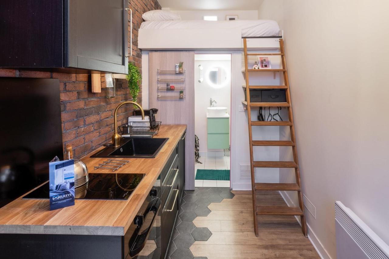 Charming Industrial-Style Studio Just Nearby Montmartre In Paris - Welkeys Apartment Bagian luar foto